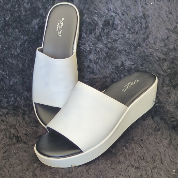 Rockport Shoes - Rockport Women's Cream Platform Sandals